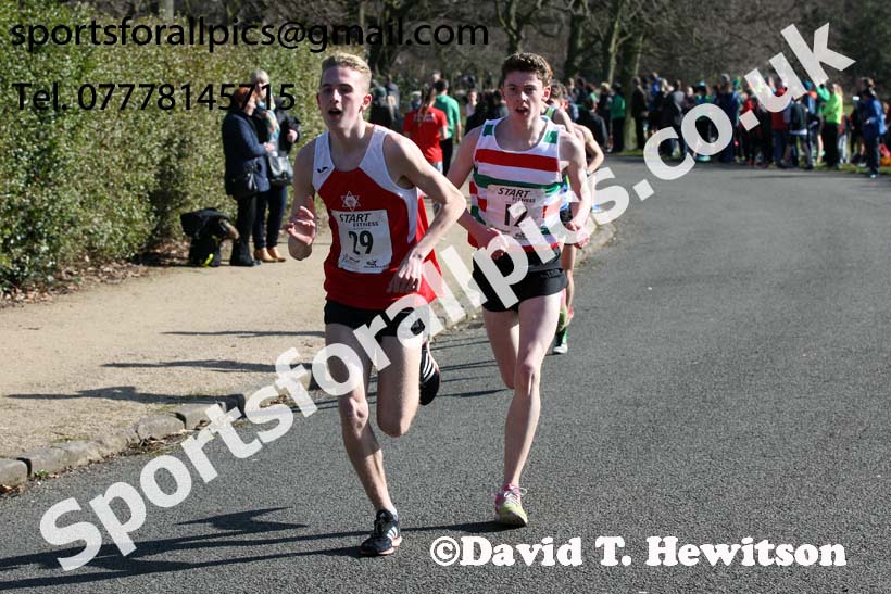 Mens under-17s Northern Athletics 5k Champs., Birkenhead Park. Photo: David T. Hewitson/Sports for All Pics